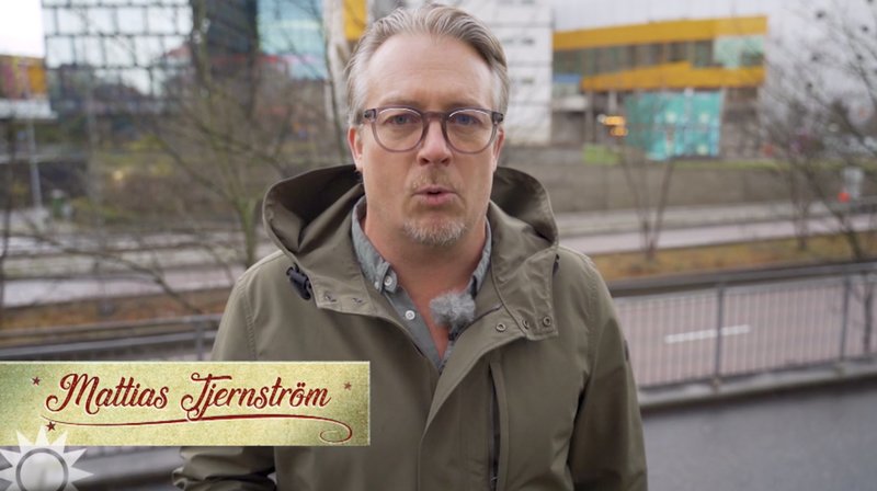 Mattias Tjernström under en Nyhetsmorgon-sändning. Foto: TV4 Mattias Tjernström under en Nyhetsmorgon-sändning. Foto: TV4